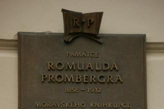 Pamětní deska Romualda Prombergera